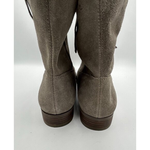 Sole Society Taupe Suede-Like Ankle Boots With Faux Shearling Lining Size 11 - Picture 5 of 8